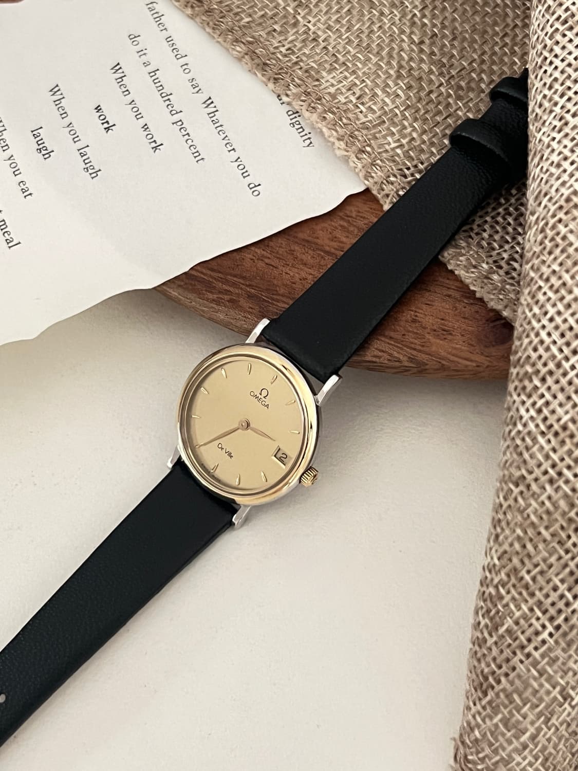 오메가 드빌  라운드 콤비 여성 시계 / 정품감정. 오버홀  상품이미지3