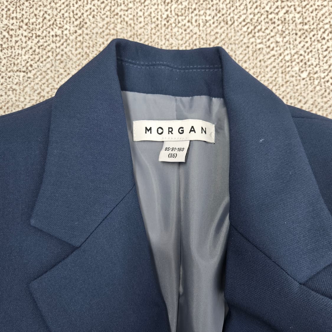 0129 모르간 23ss단색 네이비 자켓 55 상품이미지5