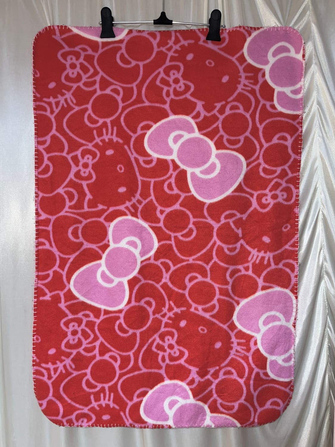 헬로키티 담요 레드 고전 갸루 방꾸 상품이미지1