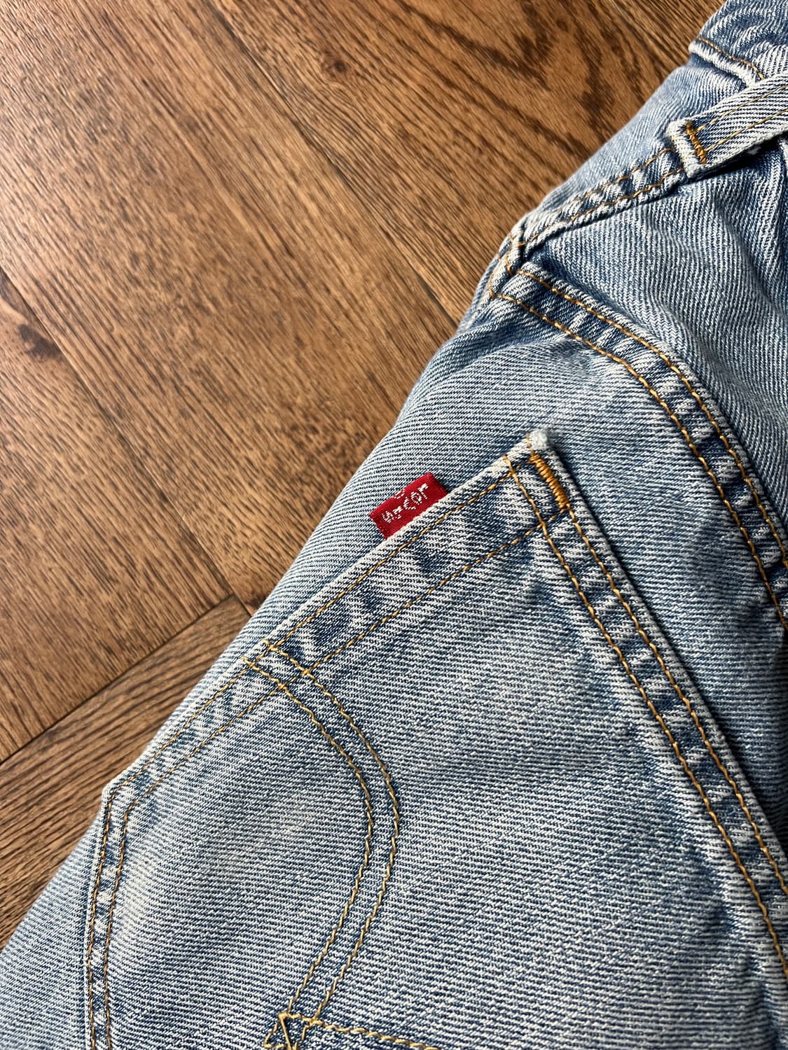 [36]리바이스 USA 505 빈티지 워싱 레귤러 스트레이트 데님 팬츠 상품이미지7
