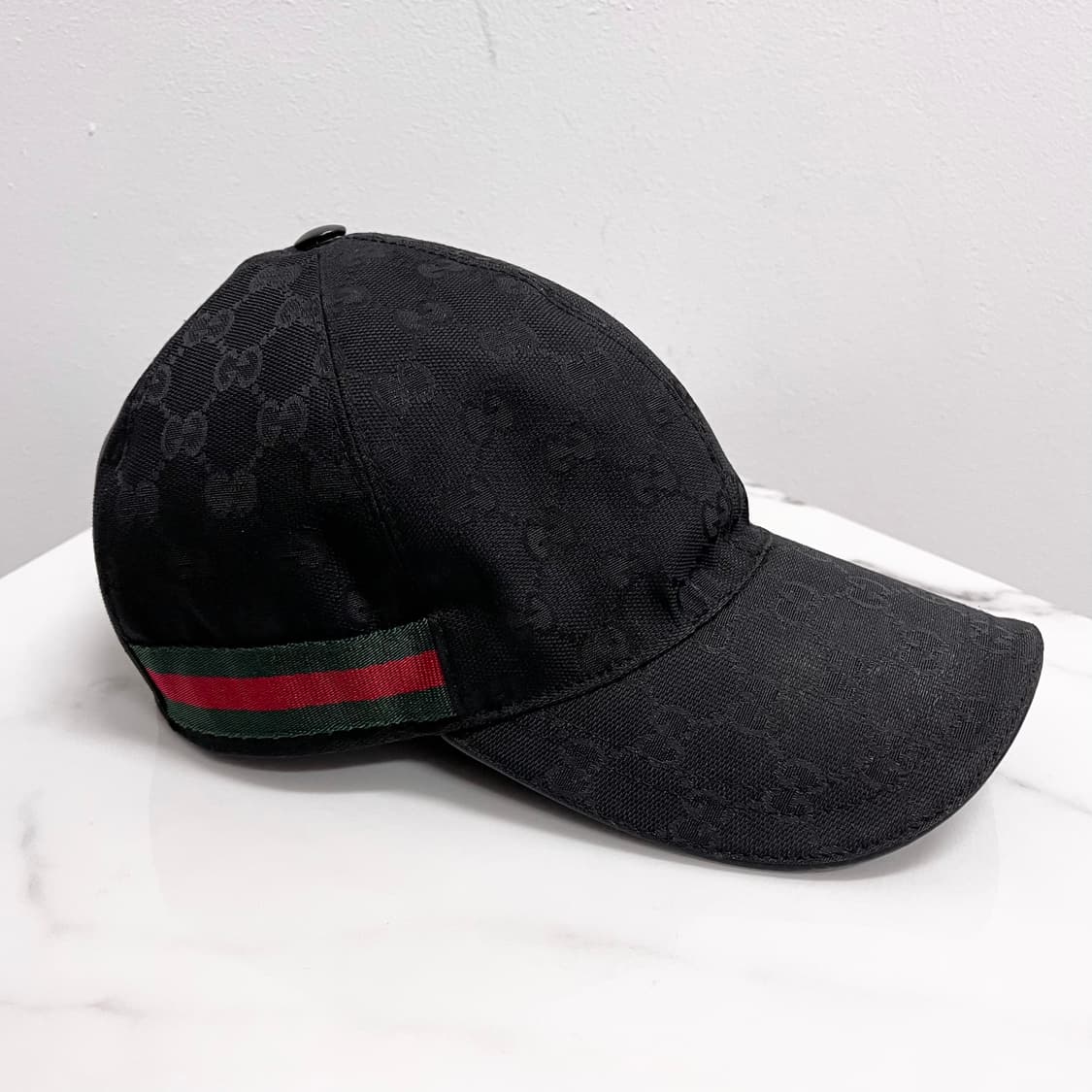 [S+급/정품] 구찌 웹 GG 모자 볼캡 블랙 상품이미지2