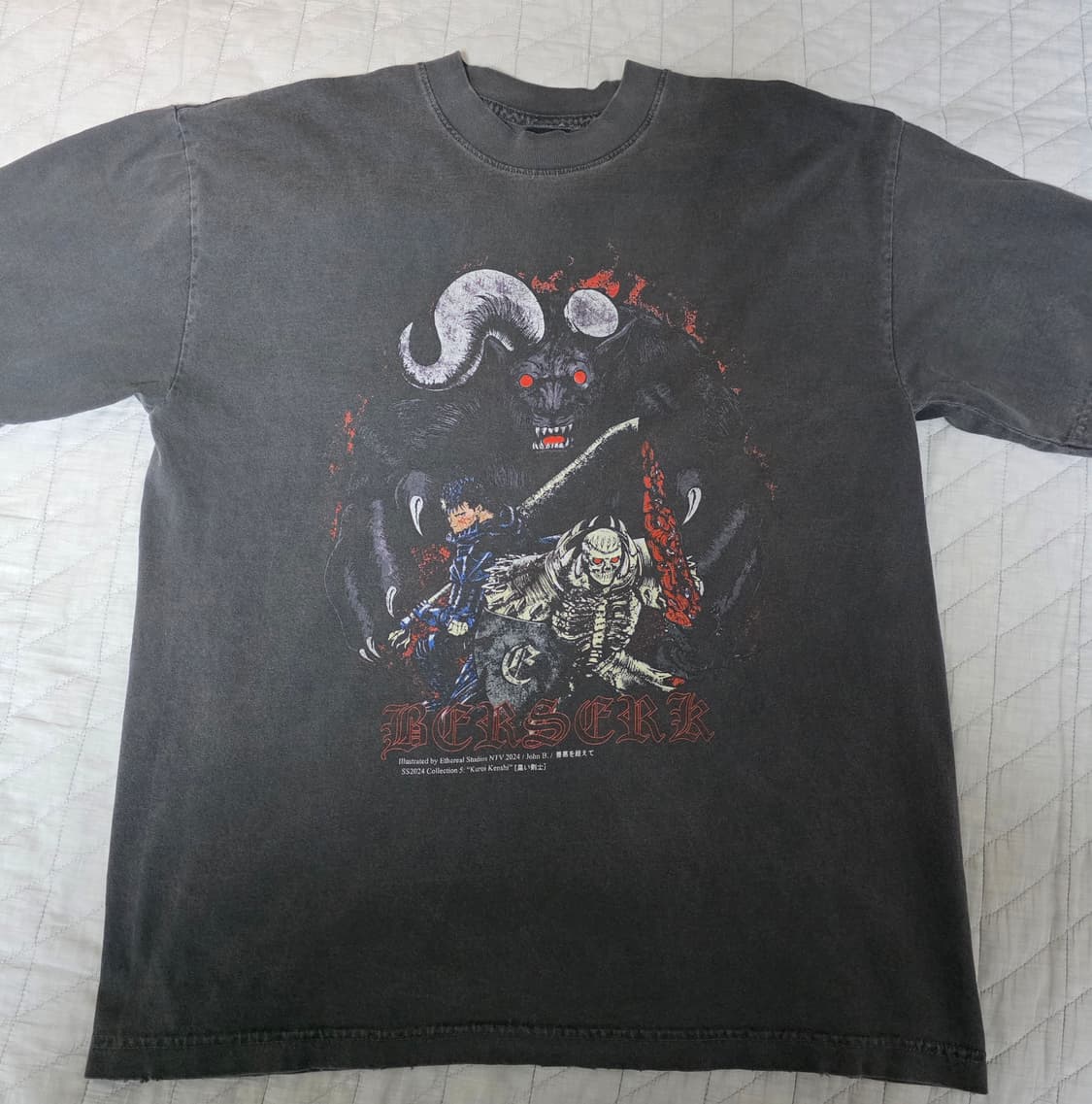 [L] 베르세르크 부틀렉 이더리얼 스튜디오 2024 페이드블랙 롱슬리브 상품이미지1