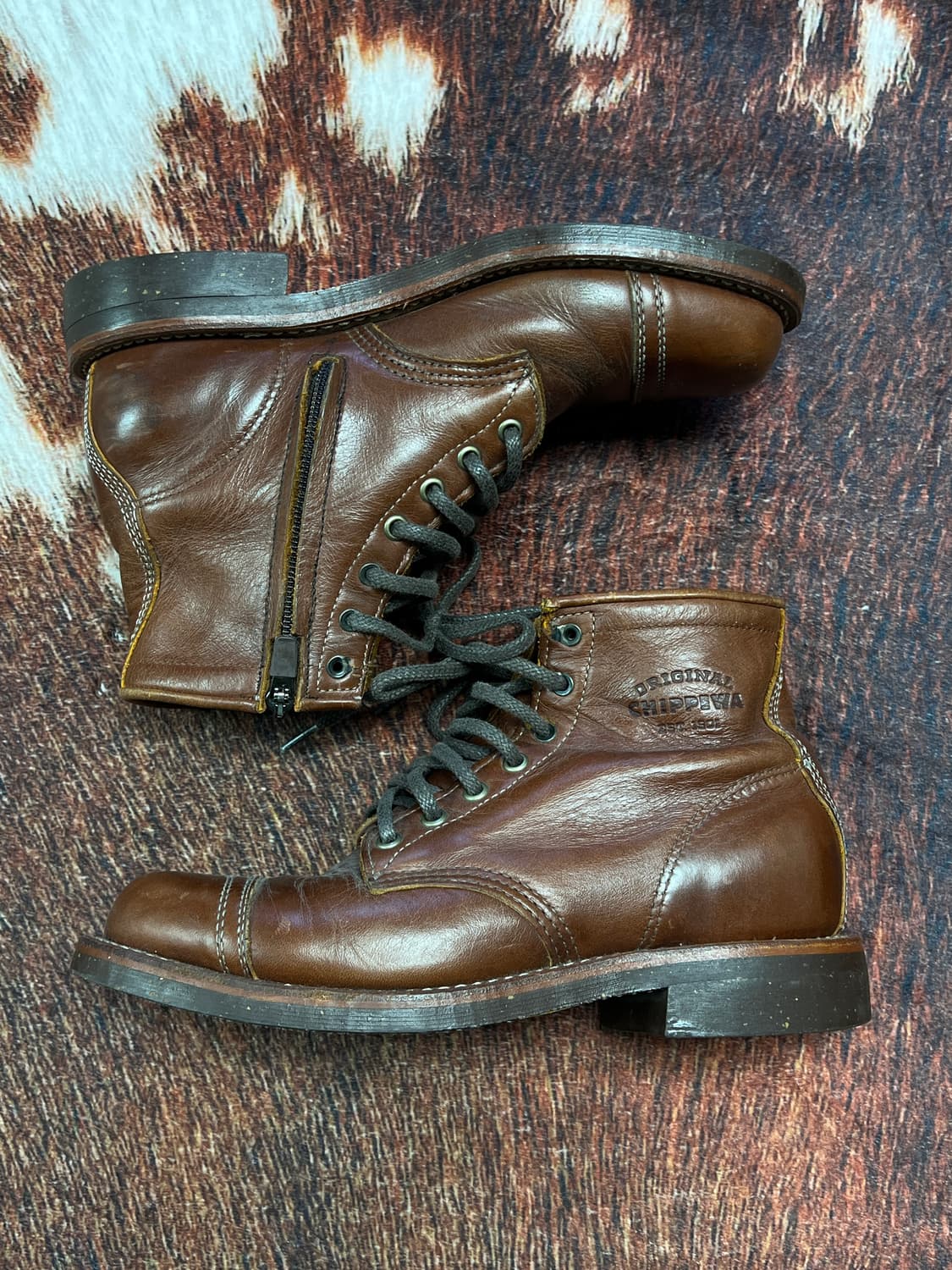 [250] 치페와 1901M32 서비스 부츠 브라운 상품이미지2