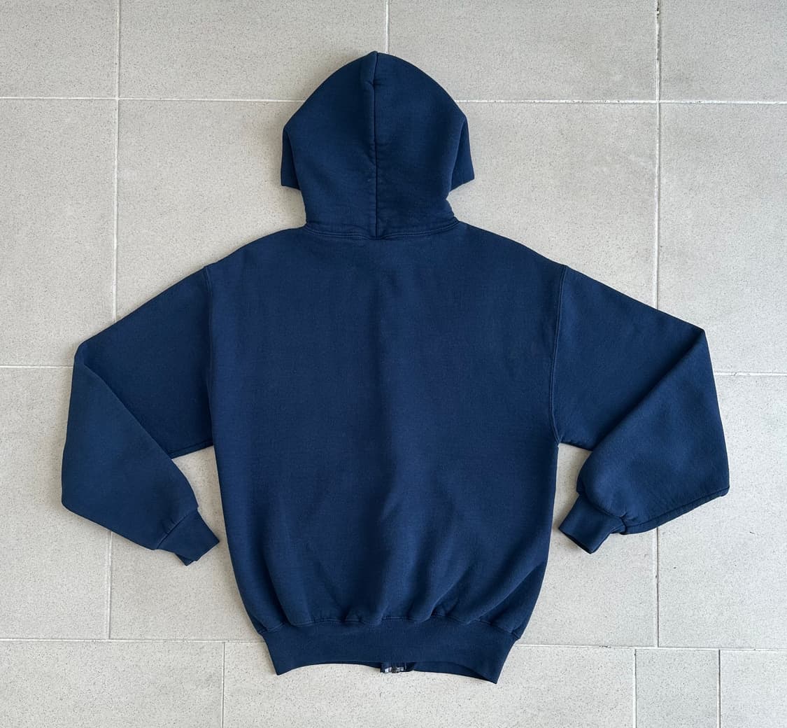 90s 빈티지 러셀 후드집업 네이비 M  상품이미지2