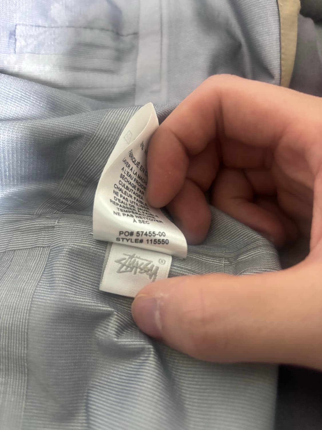 스투시 테입드 심 레인 바람막이(모자 안으로 넣기 가능) 상품이미지3