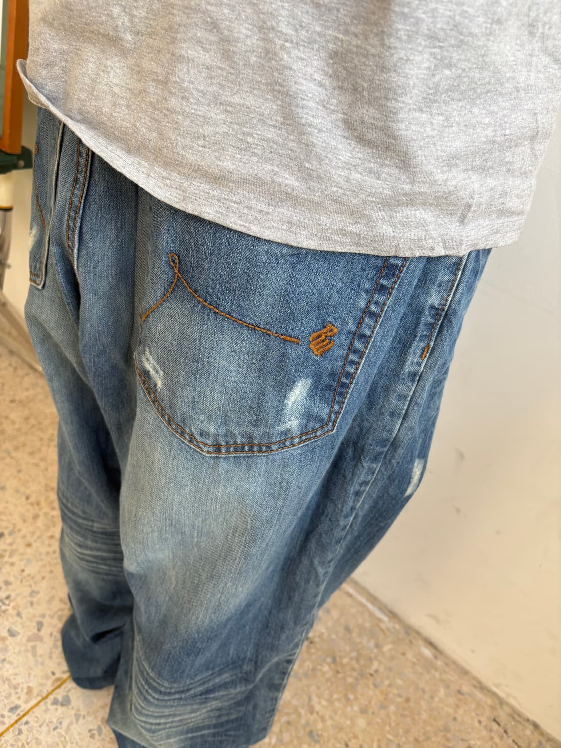 90s’빈티지 자수 힙합팬츠 상품이미지4