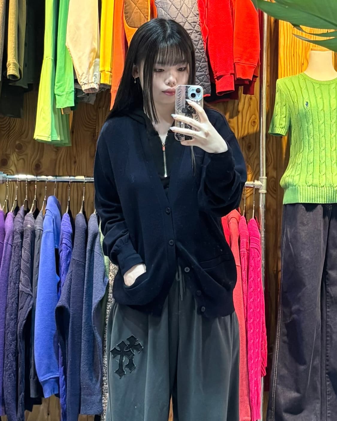 M YSL 입생로랑 딥네이비 가디건 상품이미지1