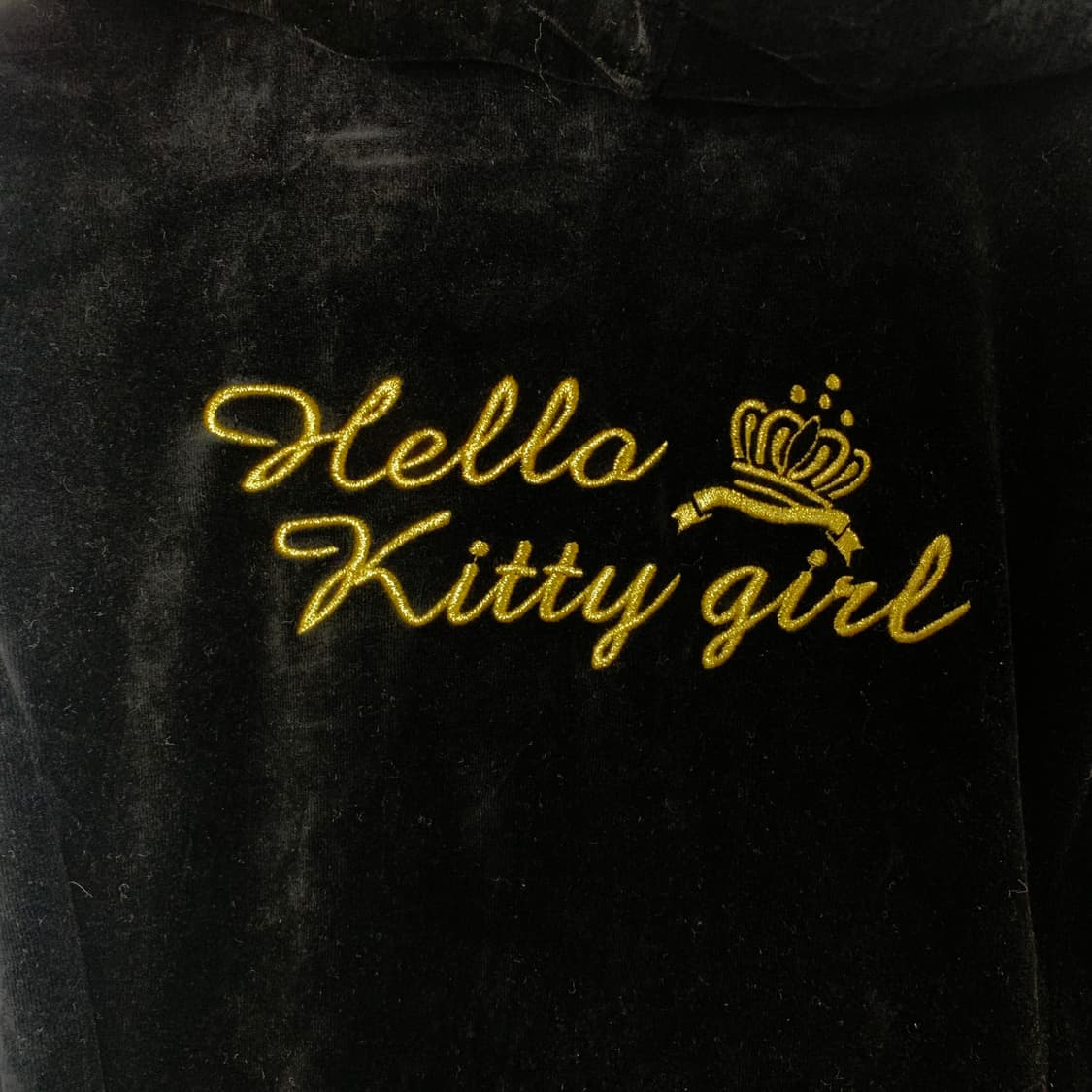 Vintage 빈티지 y2k 와투케 벨루어 벨벳 후드집업 상품이미지6