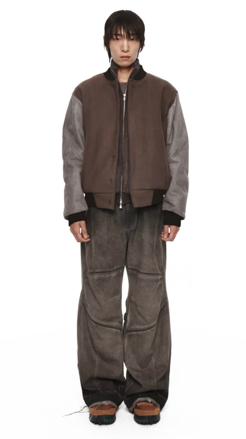 (구매)엑슬림 EP.8 02 JACKET COLOR : BROWN 바시티 상품이미지1