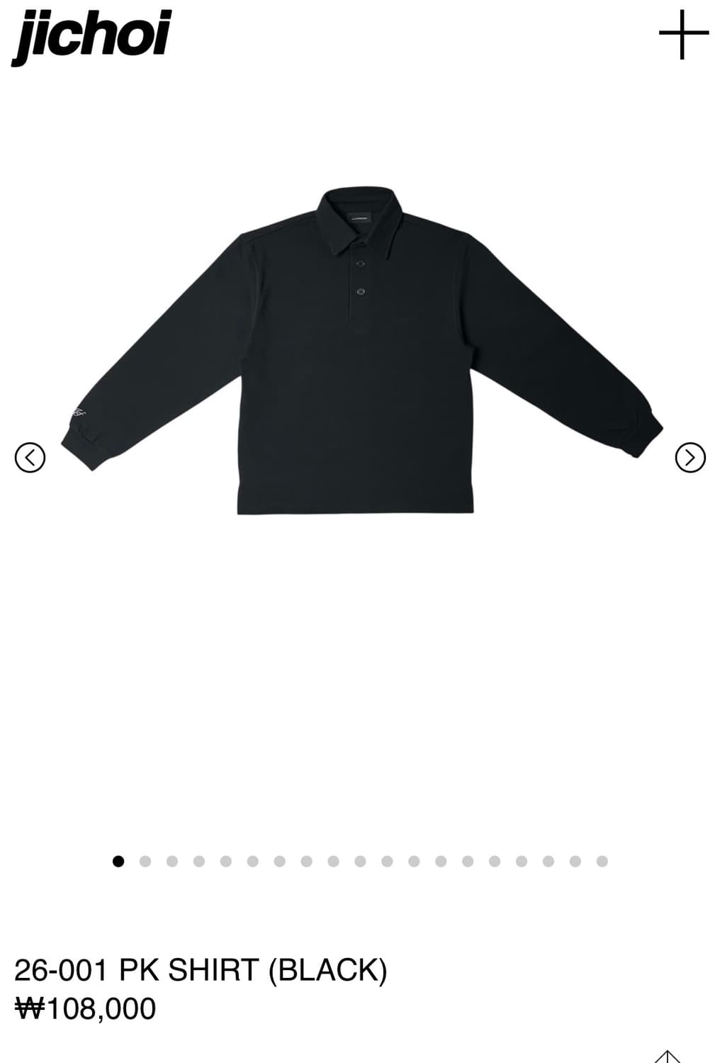 [교횐] 26-001 PK SHIRT (BLACK) 상품이미지1