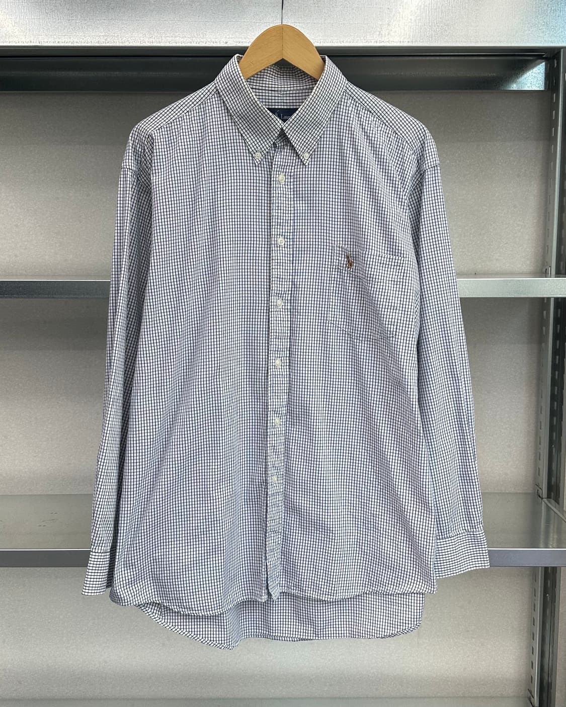 (XL)폴로 체크 셔츠-M943 상품이미지1