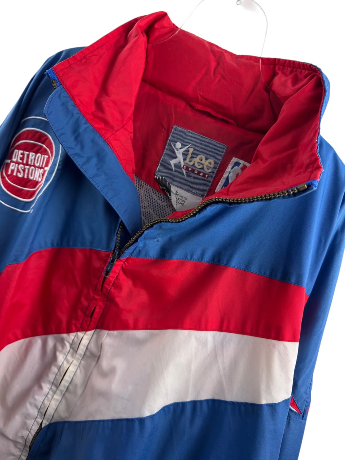 90S LEE NBA 디트로이트 피스톤즈 블루레드 바람막이1328 상품이미지3