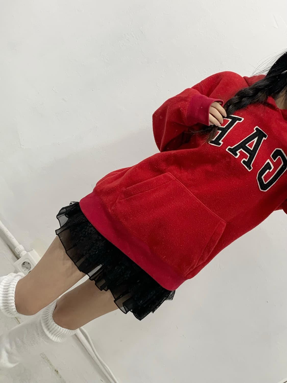 [GAP] 갭 체리레드 맛 🍒 폭닥 후드티 상품이미지3