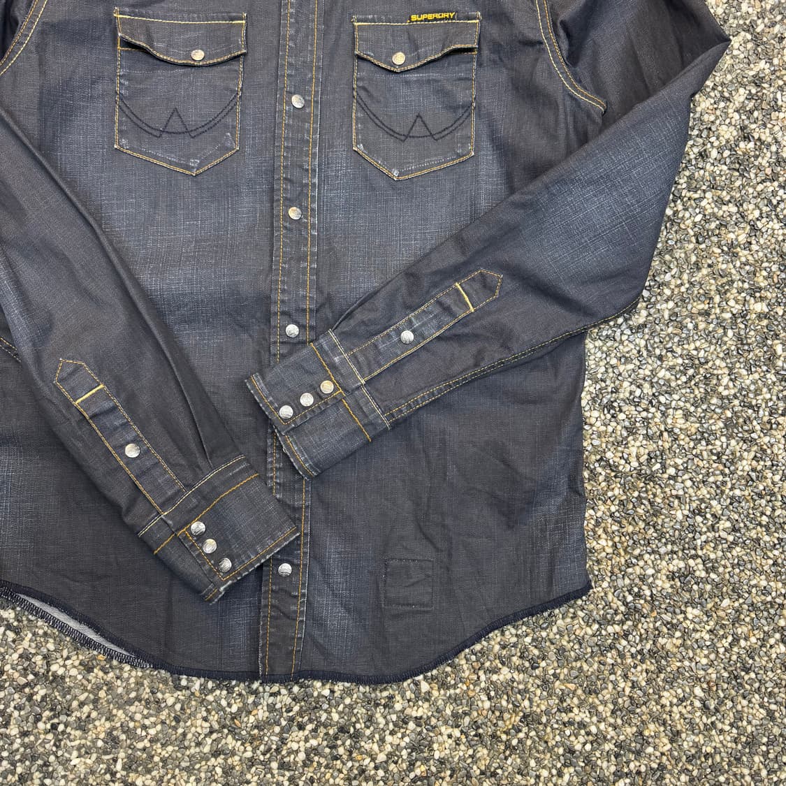 수퍼드라이 제팬 웨스턴 데님 셔츠 (M)   상품이미지3