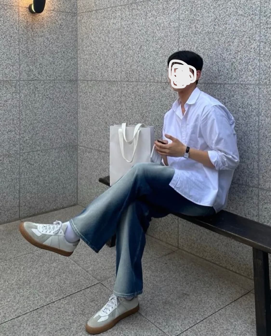 새터 (SATUR) 브루클린 뉴트로 와이드 워시드 데님팬츠 상품이미지4