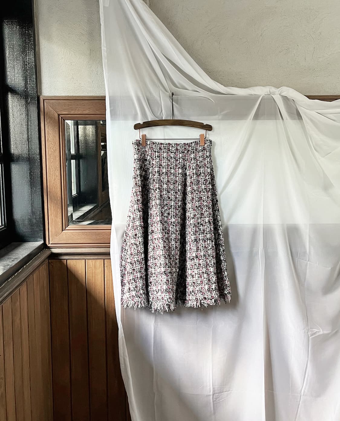 31 SONS DE MODE tweed fringe flare skirt 상품이미지5