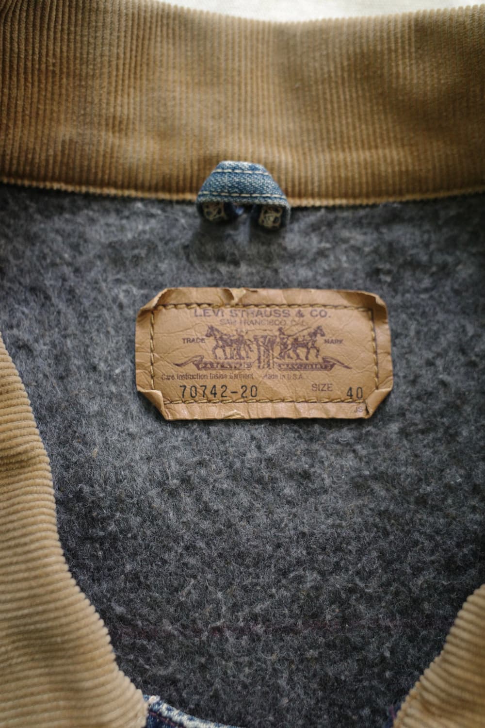 90s 리바이스 데님 커버올 자켓 상품이미지9