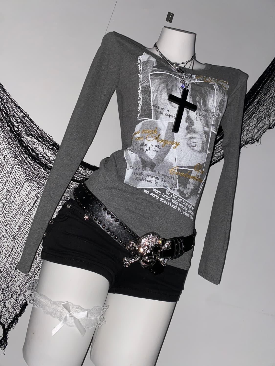 ꒰ঌ 펑투케 골드 글리터 롱슬리브 ໒꒱ 상품이미지2