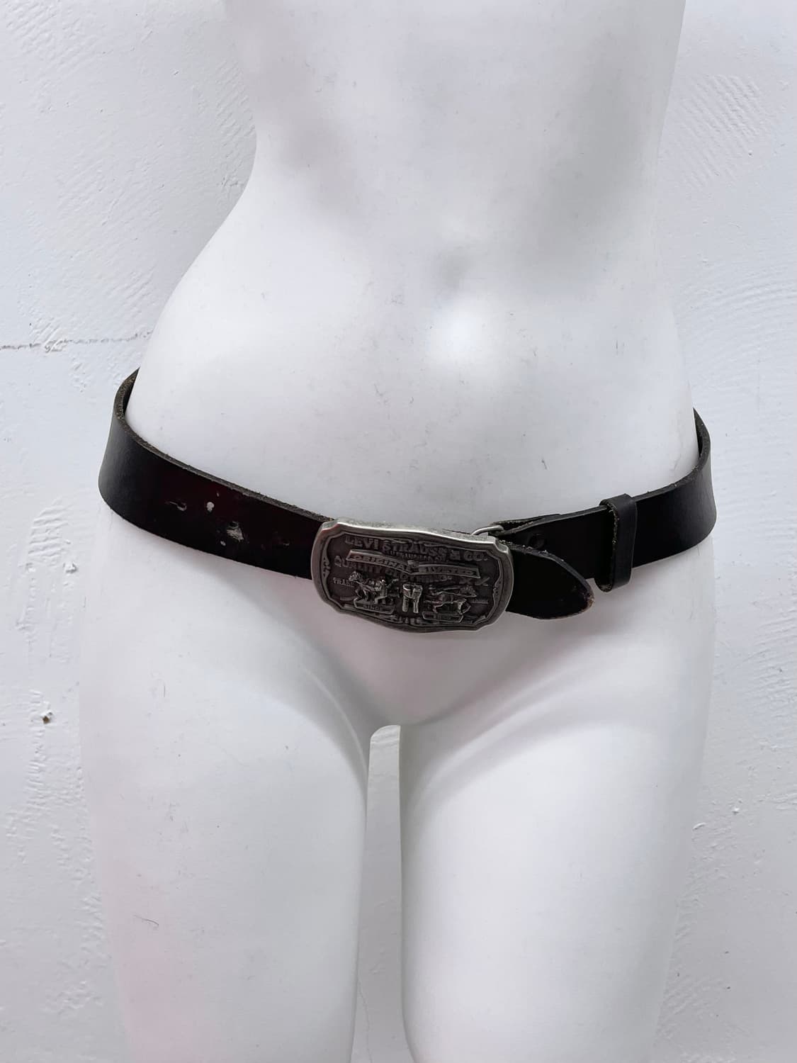 리바이스 리얼레더 로고 버클 벨트 상품이미지2