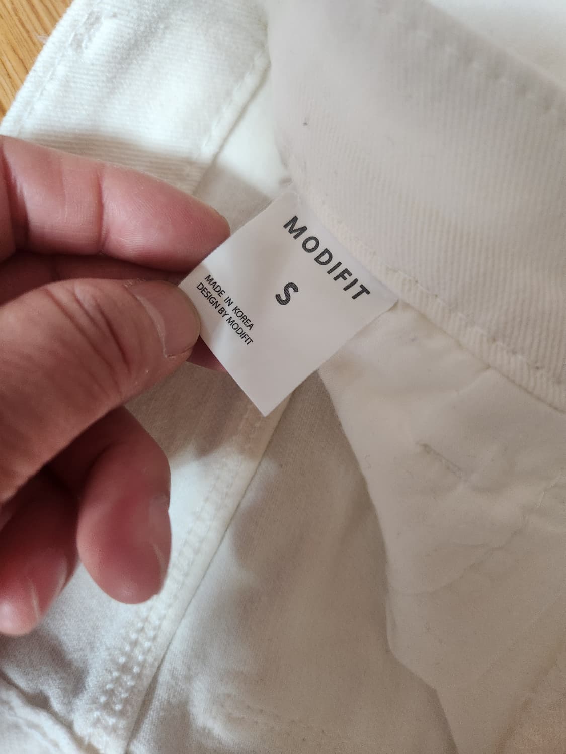 MODIFIT 화이트 데님 스키니진 S 상품이미지6