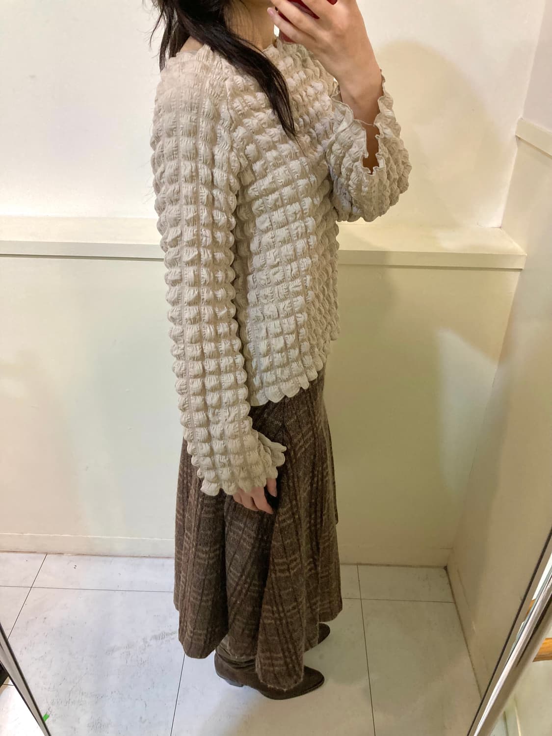 베이직 긴팔 구름 블라우스 상품이미지10