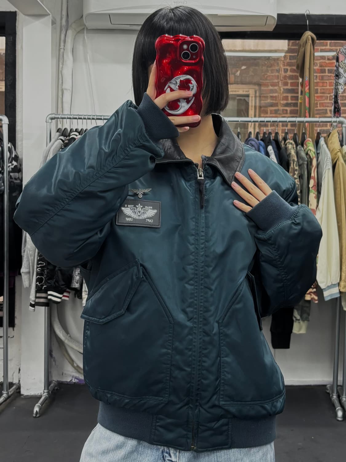 VTG 레더넥 MA-1 상품이미지4