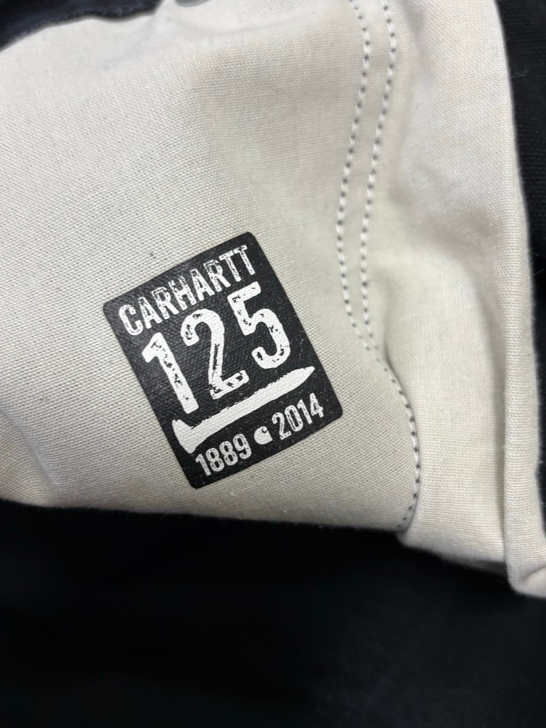 칼하트 b01 더블니 블랙 usa 125주년 상품이미지5