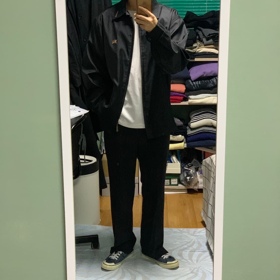 버버리 신형 블랙 블루종자켓(정품) 상품이미지3