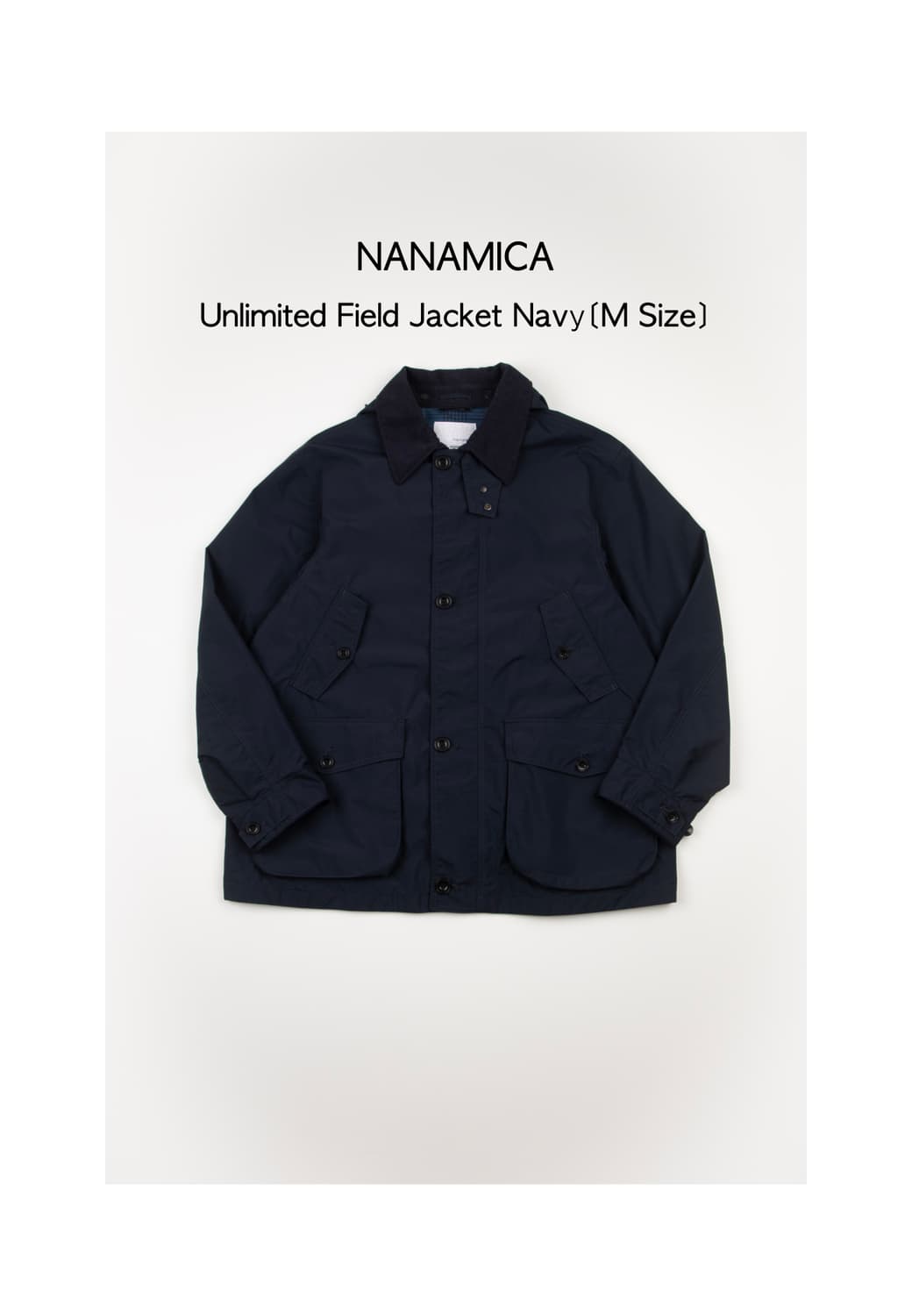 Nanamica 언리미트 필드 자켓 네이비 상품이미지1