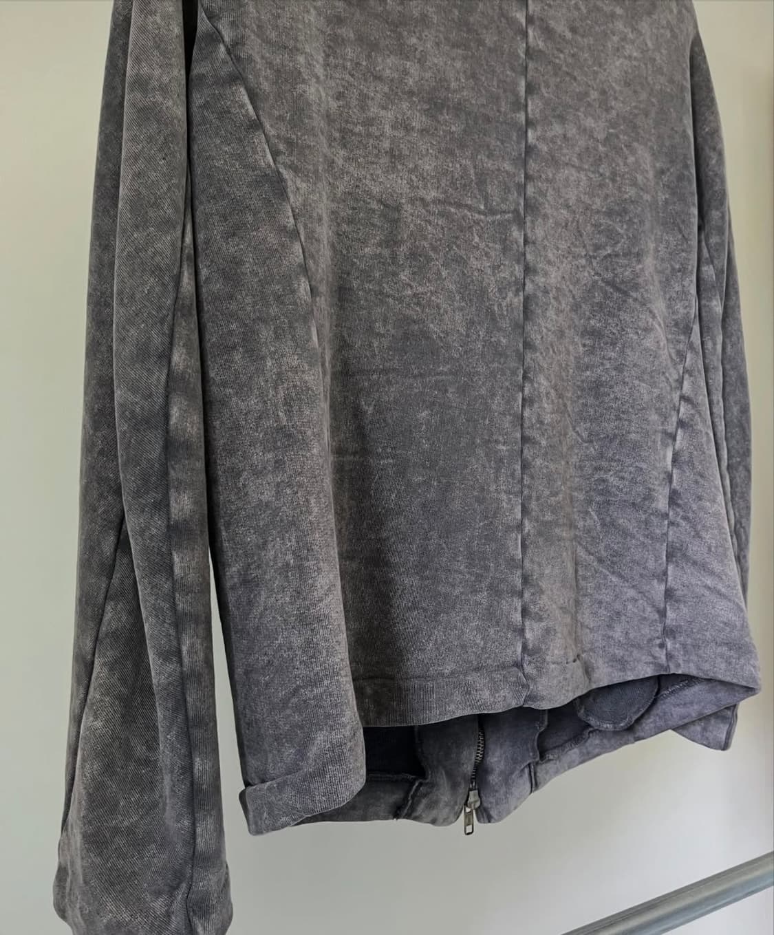 Lentrian Dyed Asymmetric-zip Sweat 상품이미지9