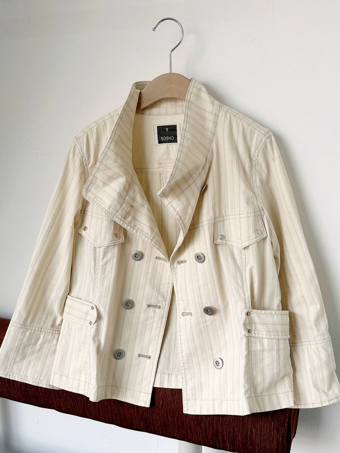 Natural cotton nylon wide silhouette cro 상품이미지1