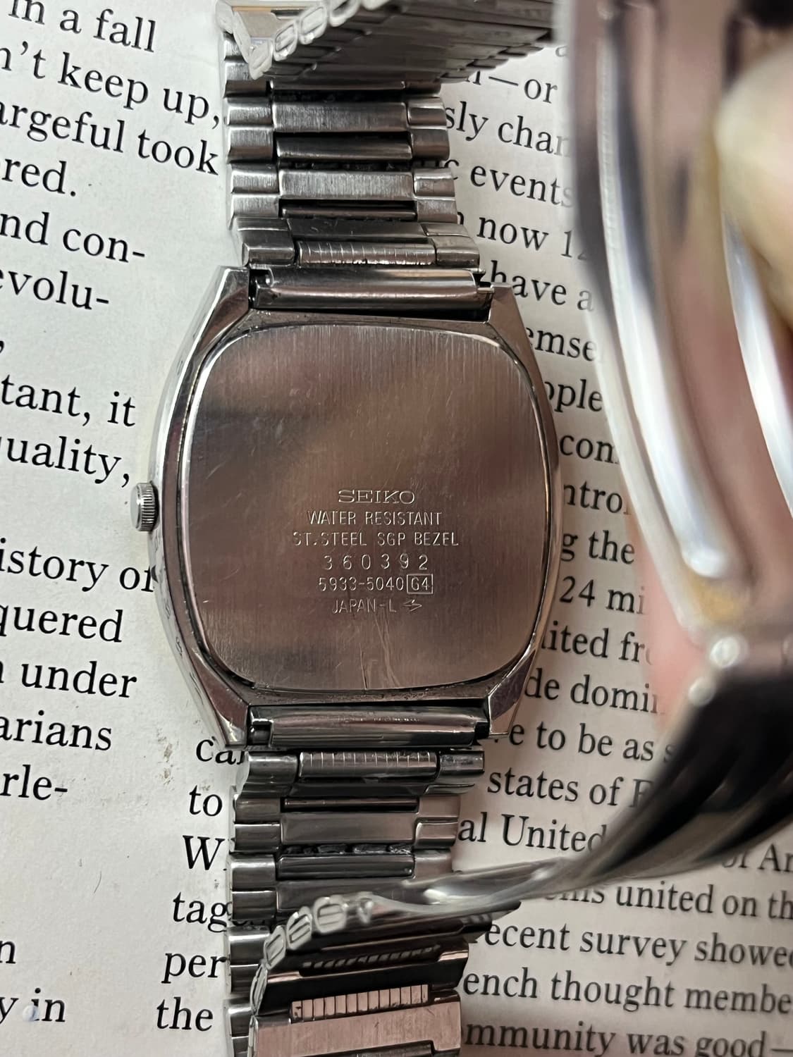 세이코 5933-5040 골드 로프 다이얼 쿼츠 상품이미지6