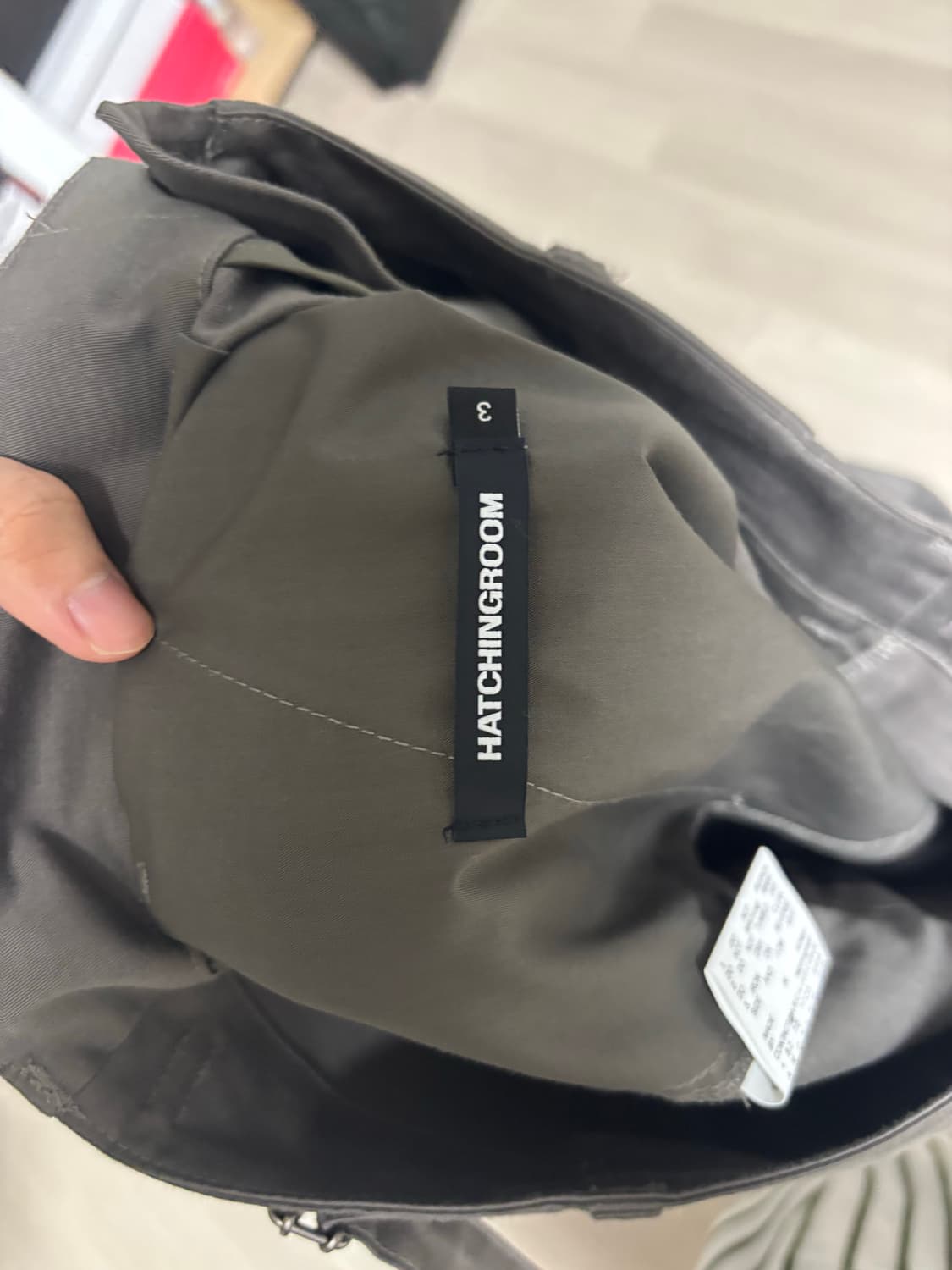 해칭룸 카고 워크팬츠 머드 브라운 상품이미지7