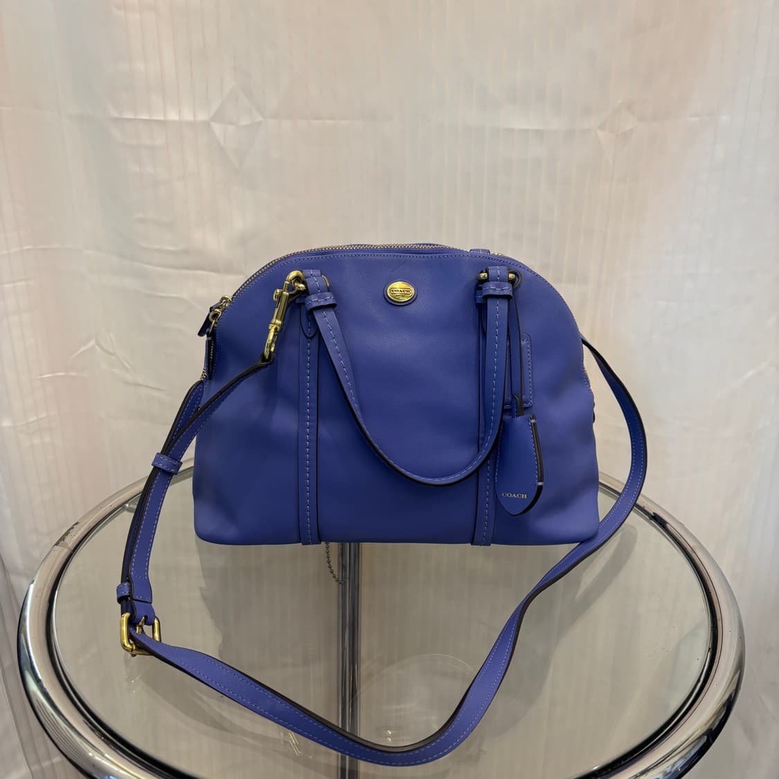 정품 코치 가죽 반달 토트백     상품이미지1