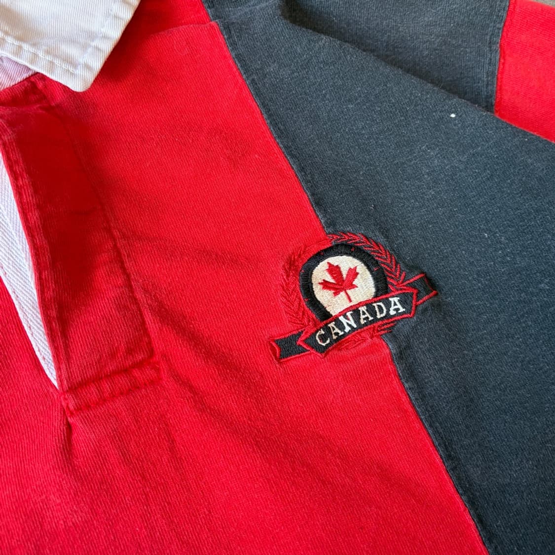 90s Vintage Rugby T-shirt  캐나다 생산 럭비 티 상품이미지5