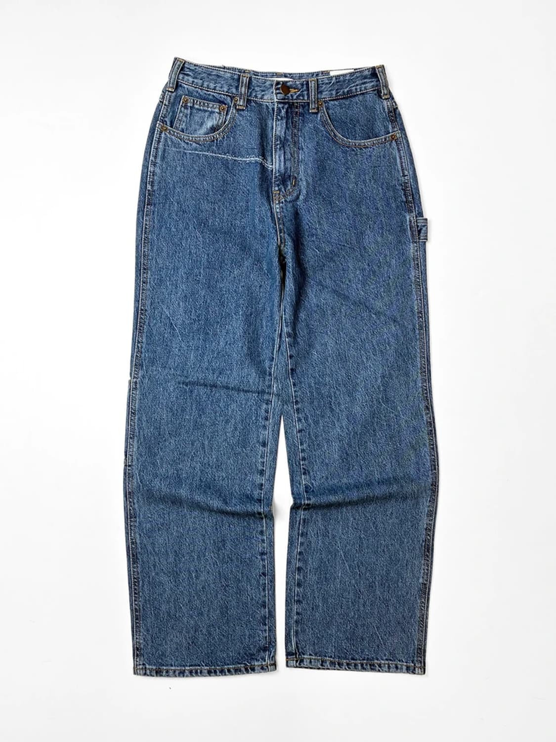 리본빛 RIBBONBIT 루즈 테이퍼드 데님 팬츠 PN5350 상품이미지1