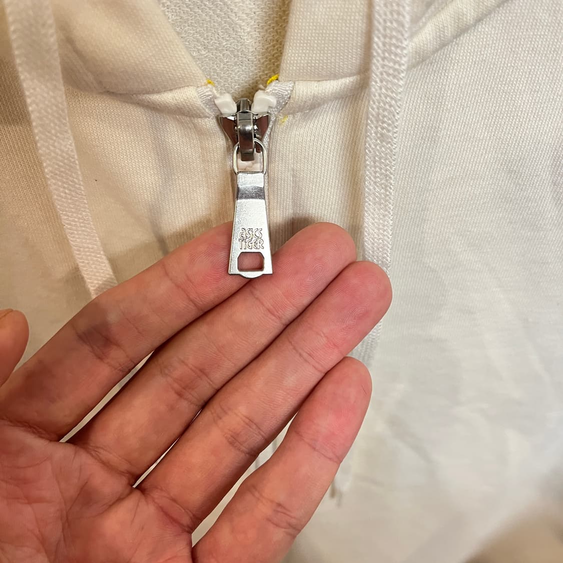 (XL) 아식스타이거 아이보리 프린팅 후드집업 상품이미지7