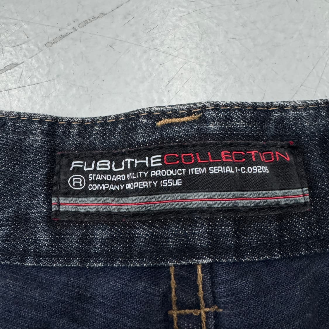 FUBU 후부 워싱 흑청 힙합 올드스쿨 와이드 데님팬츠 상품이미지9