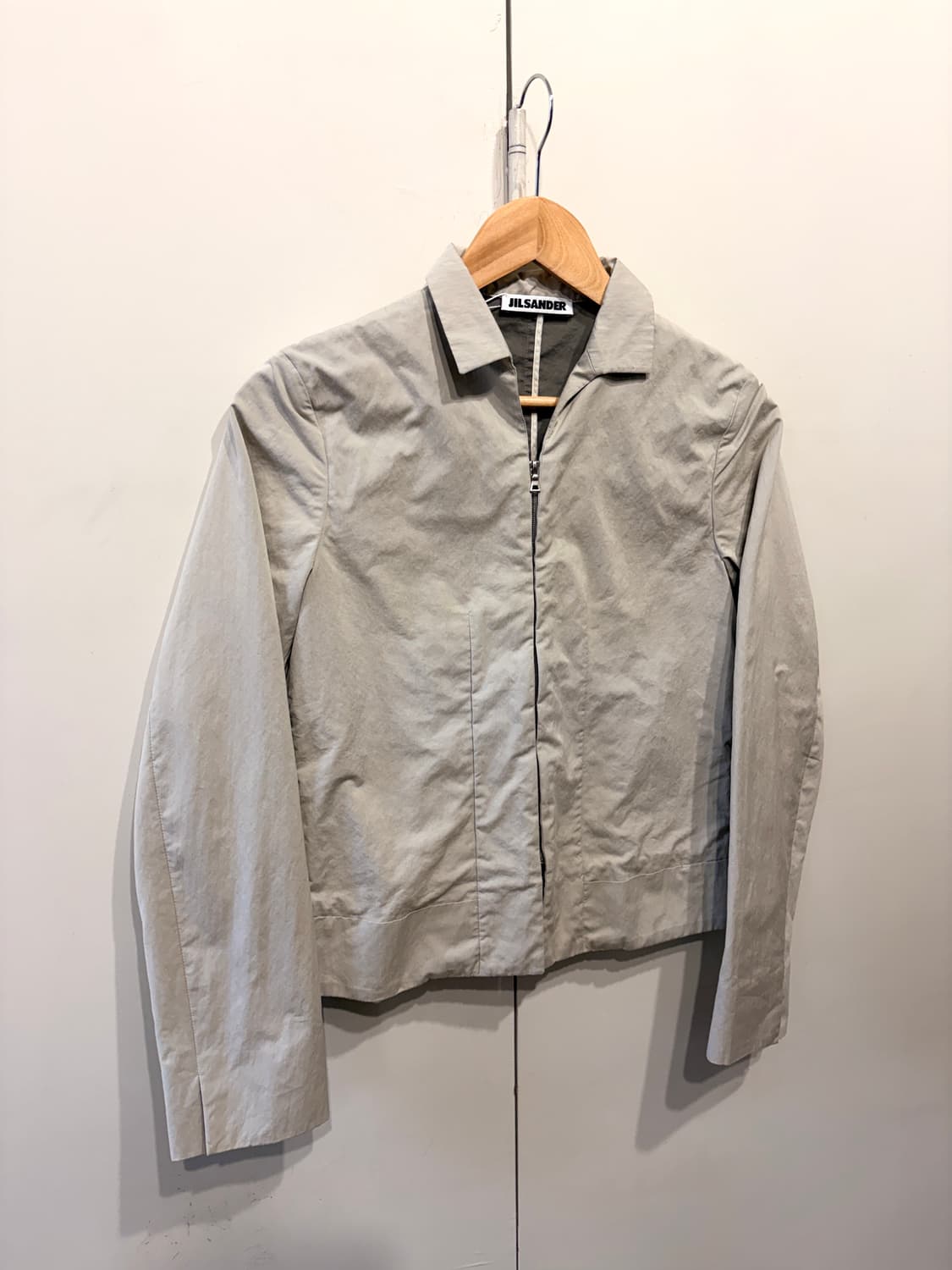 질샌더 라이트 그레이 집업 자켓 상품이미지2
