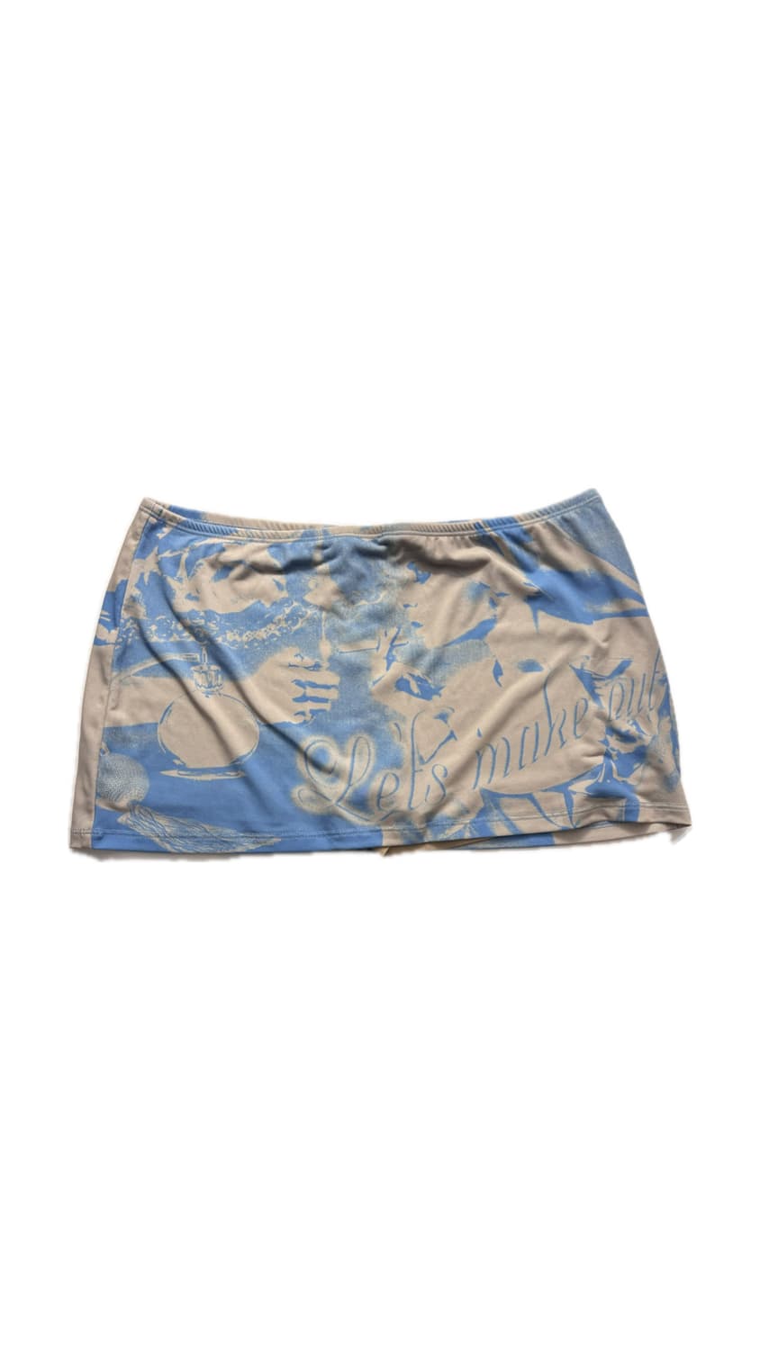 [착샷] (희귀) 스컬프터 빈티지 그래픽 마이크로 미니 스커트 Y2K 상품이미지2