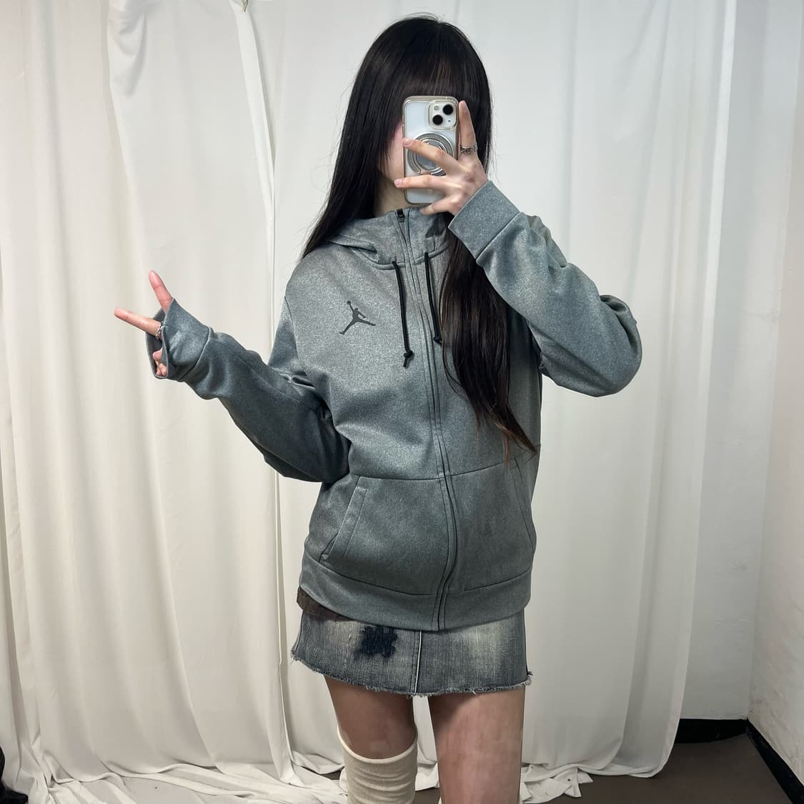 Jordan Grey Hooded Jersey 상품이미지2