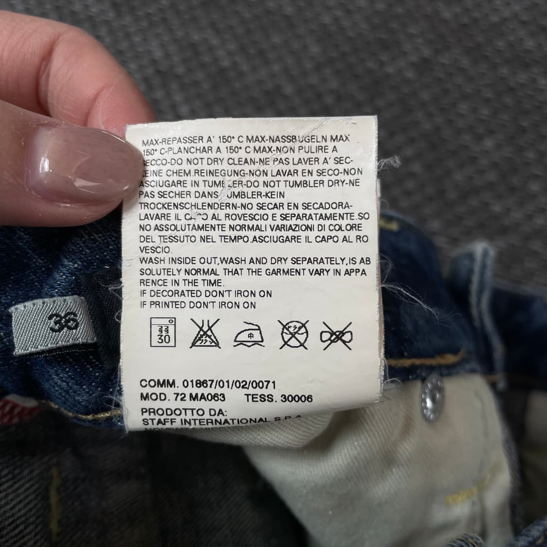 (28) 디스퀘어드2 빈티지 데미지 단추포인트 미니 스커트 상품이미지8