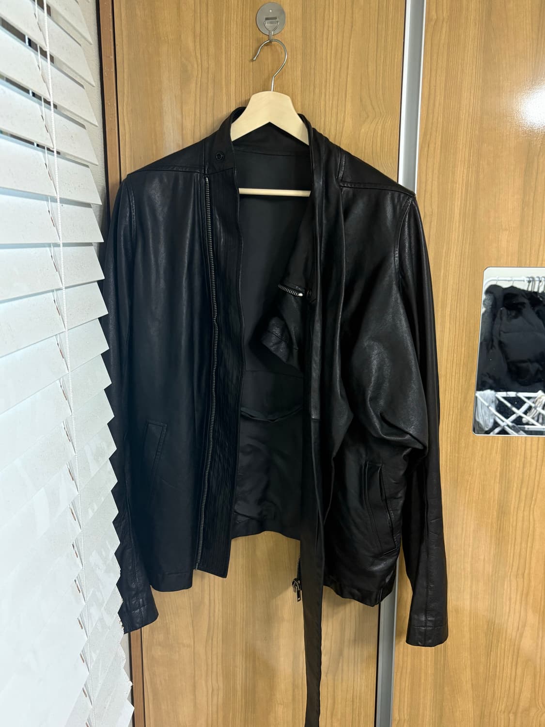 Rick owens 릭오웬스 11ss 드레이프 레더자켓 L 상품이미지3