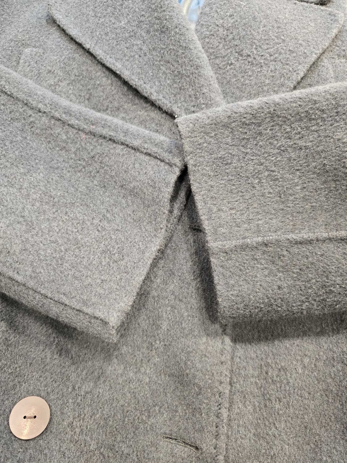 거의새거) 소울 SO.WOOL 핸드메이드 더블 버튼 양모 롱 코트 L(1 상품이미지5