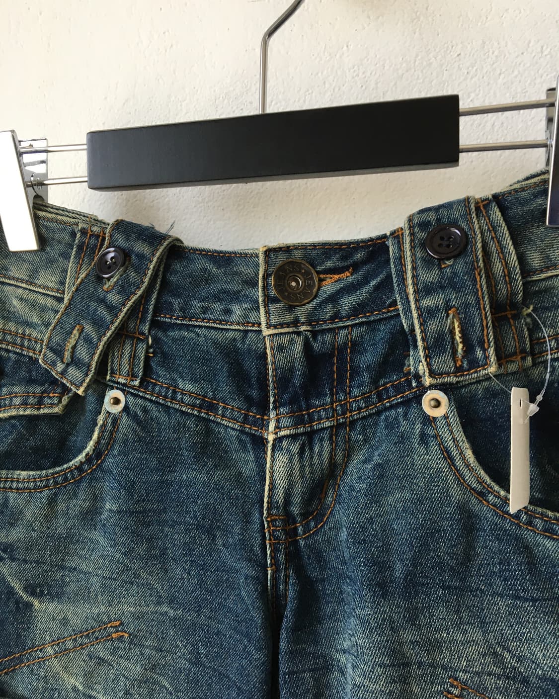 Suspender point denim short 상품이미지5