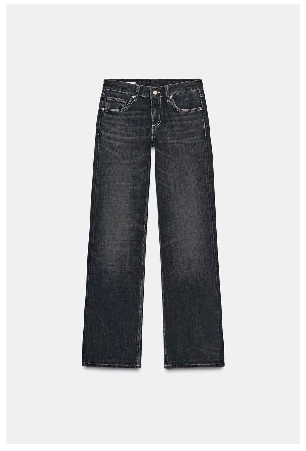 자라 JEANS TRF WIDE LEG 로우라이즈 데님 상품이미지2