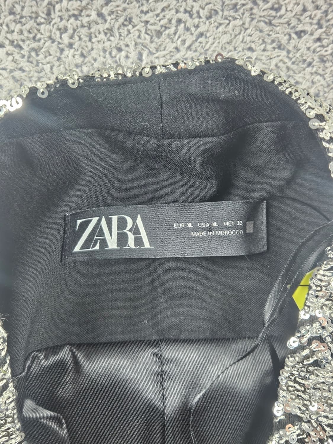 ZARA 실버 스팽글 블레이저 자켓 ( XL ) / 11248 상품이미지7