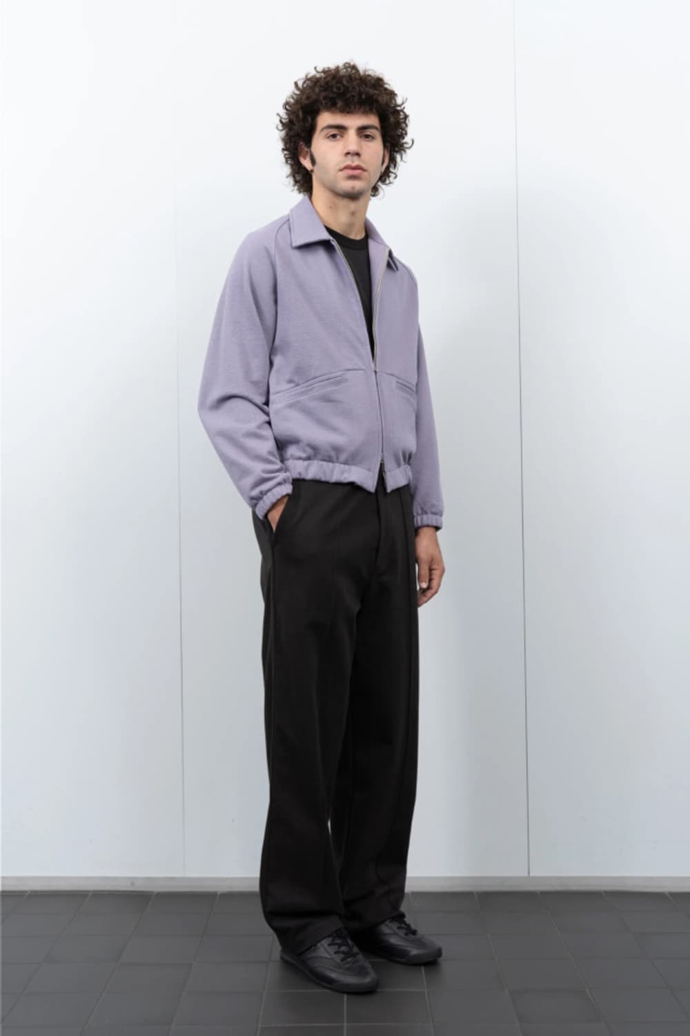 [L] Lady white textured coach jacket 상품이미지1