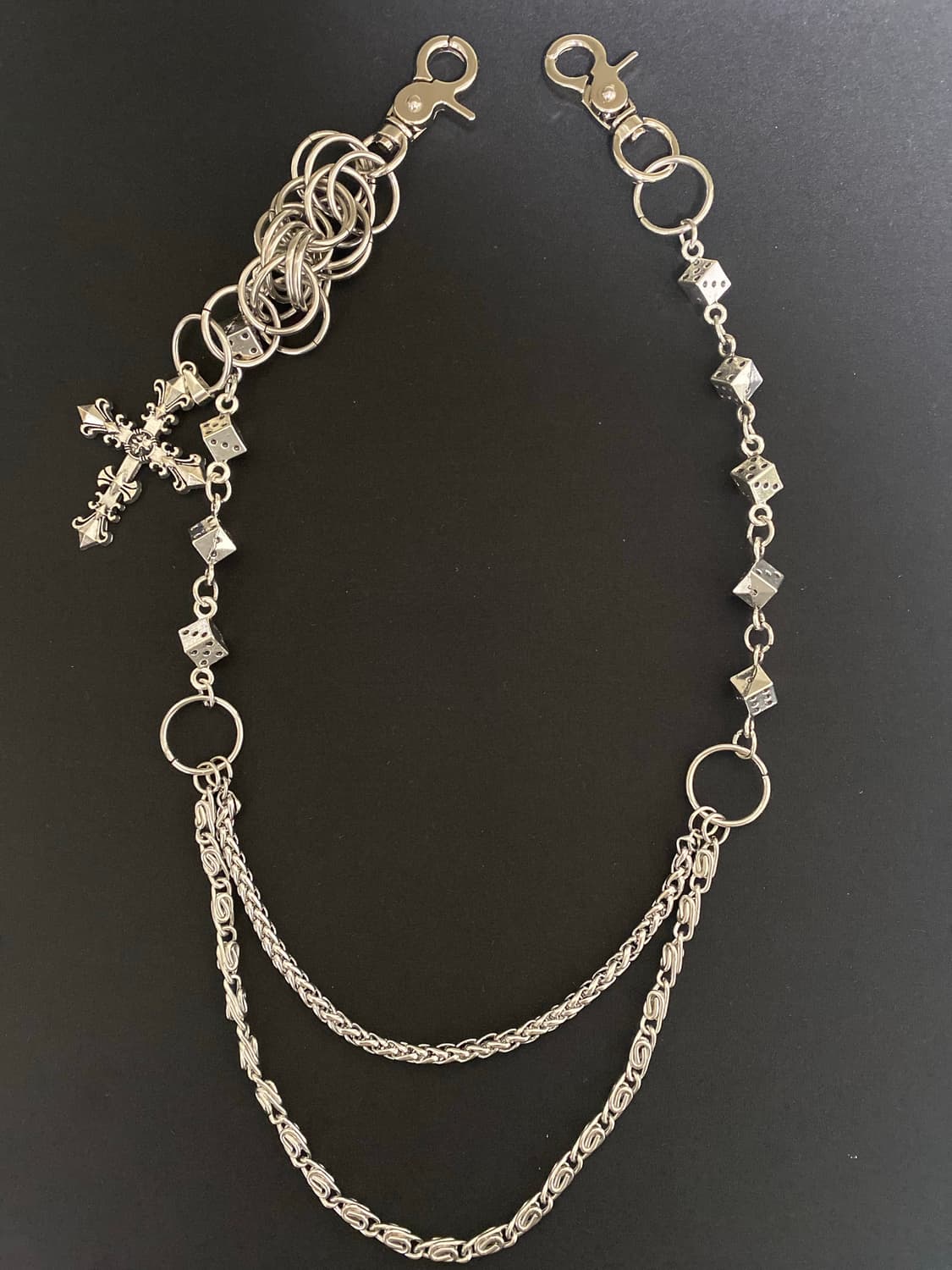 멀티링 크로스 다이스 팬츠 체인 상품이미지4