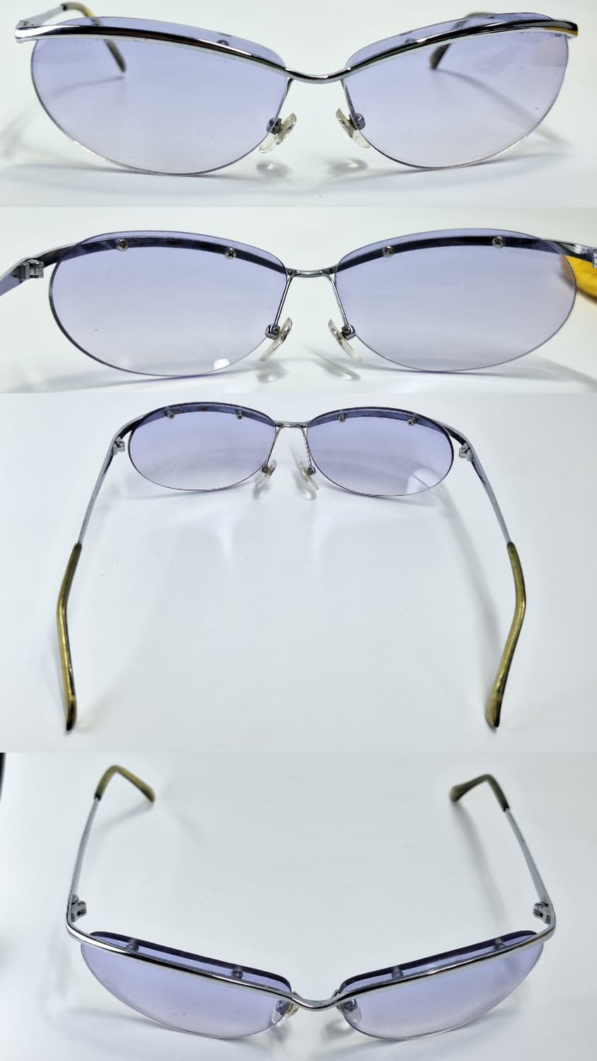 00s 일본 빈티지/실보 반무테 안경테 미니멀리즘 비즈니스 y2k 클래식 상품이미지2